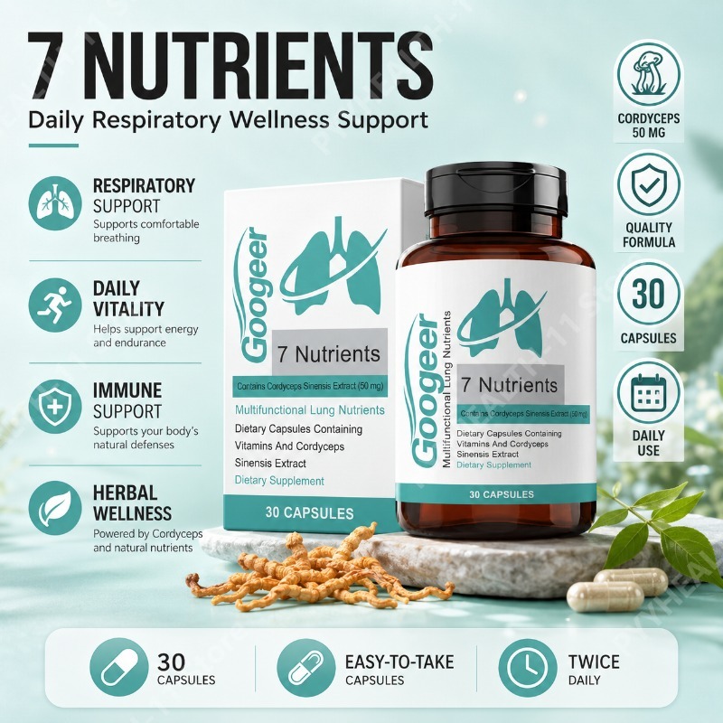 Herbal Wellness Supplement - Kapsul Ekstrak Cordyceps Sinensis Suplemen Herbal