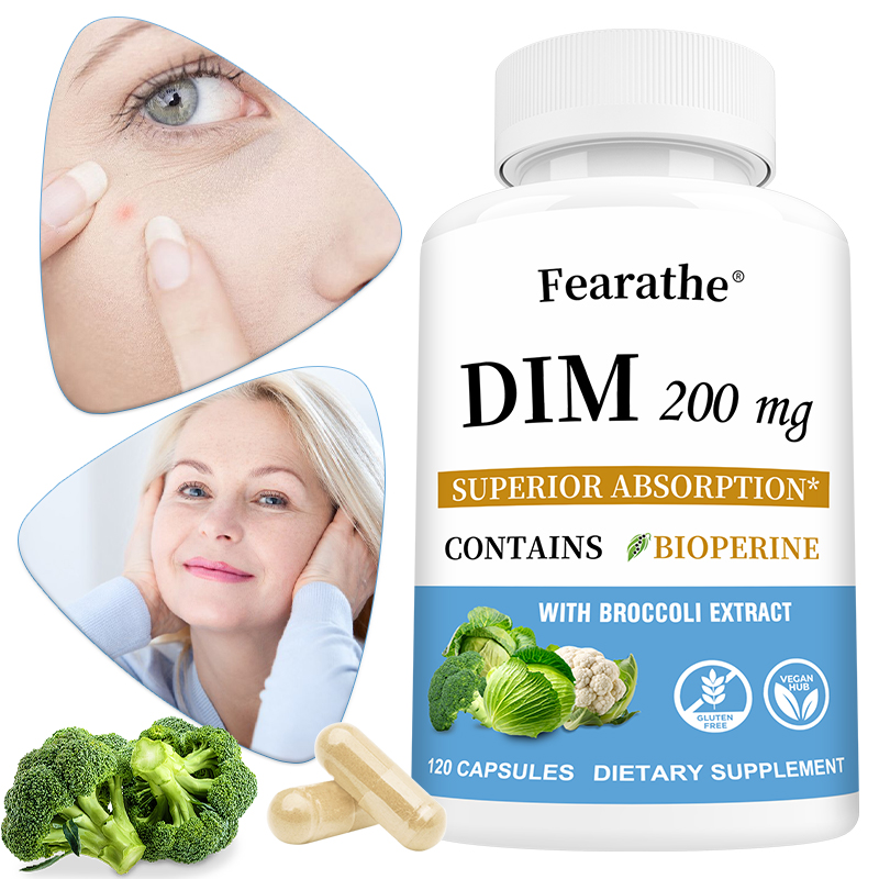 Herbal Wellness Water - Kapsul DIM 200mg dengan BioPerine, Suplemen