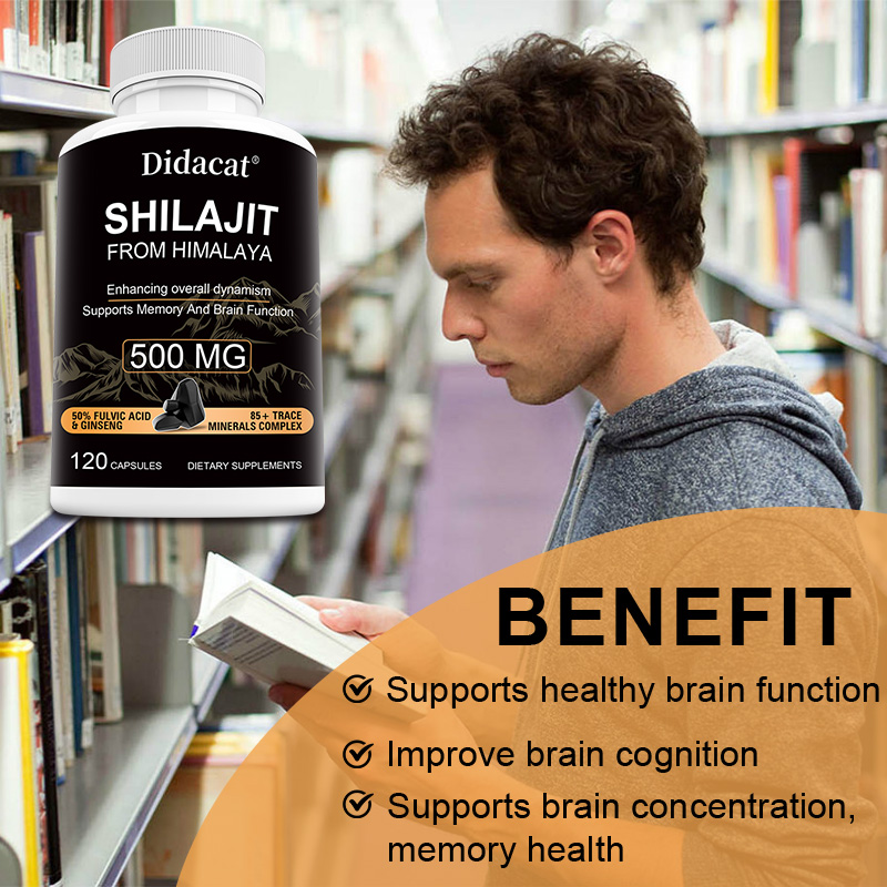 Kapsul Shilajit & Ginseng Hima - Herbal Wellness Water ulasan dan harga